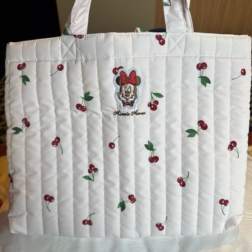 White Quilted Tote Bag